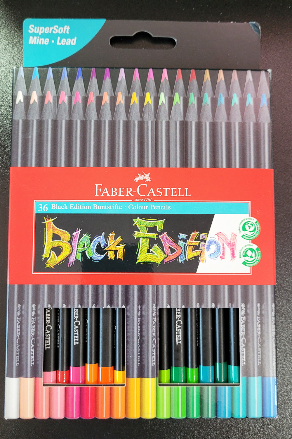 Fueled by Clouds & Coffee: Review: Faber-Castell Black Edition Colored  Pencils